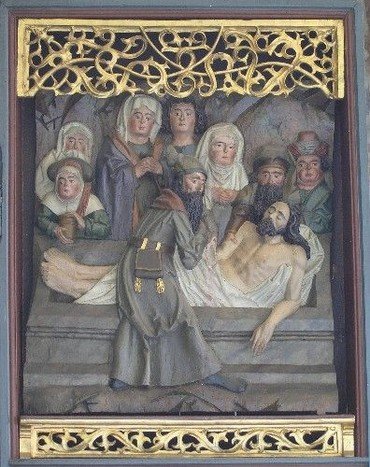 Jesus lægges i graven