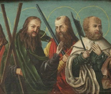 Apostlene Andreas, Paulus og Peter